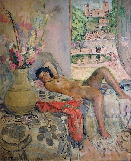 Henri Lebasque Prints Nude portrait by Henri Lebasque, oil on canvas. Courtesy of The Athenaeum France oil painting art